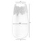 Uniquewise Contemporary Black Table Vase with Dripping Crystal Look and Scalloped Opening Design, 10 Inch QI004358.L - alternate 2